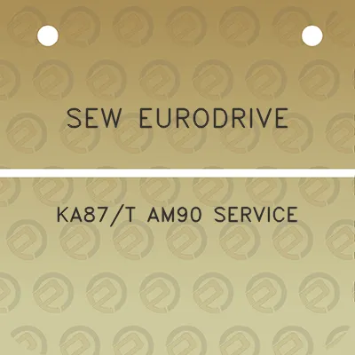 sew-eurodrive-ka87t-am90-service