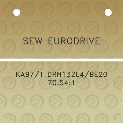 sew-eurodrive-ka97t-drn132l4be20-70541