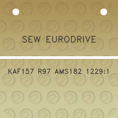 sew-eurodrive-kaf157-r97-ams182-12291