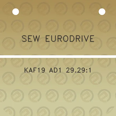 sew-eurodrive-kaf19-ad1-29291