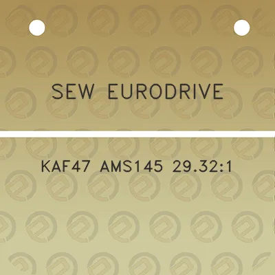 sew-eurodrive-kaf47-ams145-29321