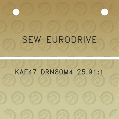 sew-eurodrive-kaf47-drn80m4-25911