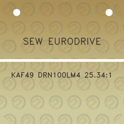 sew-eurodrive-kaf49-drn100lm4-25341