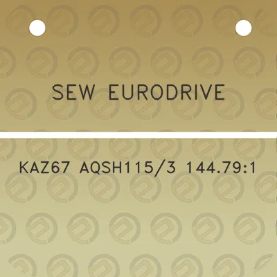 sew-eurodrive-kaz67-aqsh1153-144791