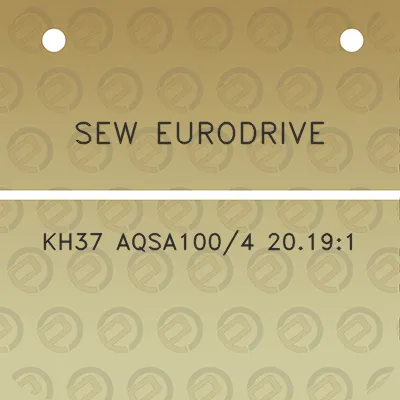 sew-eurodrive-kh37-aqsa1004-20191