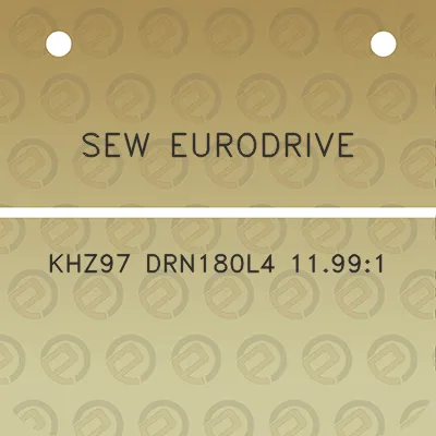 sew-eurodrive-khz97-drn180l4-11991