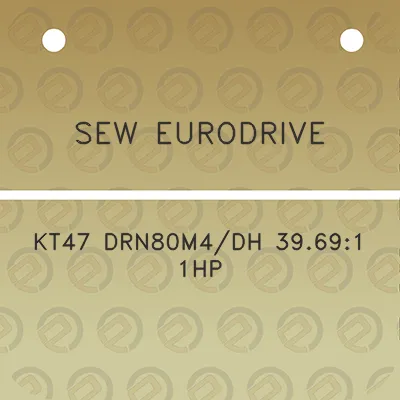 sew-eurodrive-kt47-drn80m4dh-39691-1hp