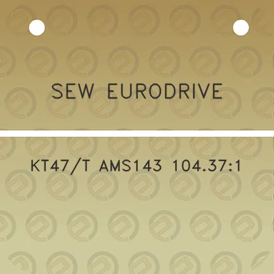 sew-eurodrive-kt47t-ams143-104371