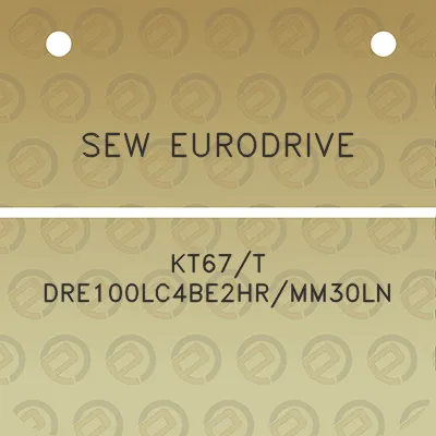 sew-eurodrive-kt67t-dre100lc4be2hrmm30ln