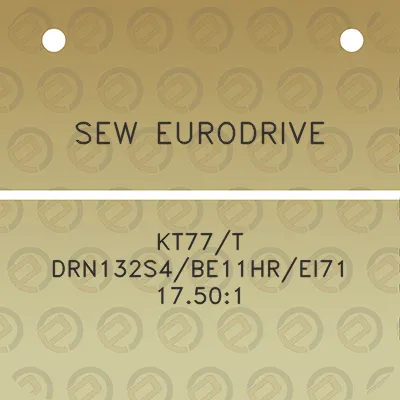 sew-eurodrive-kt77t-drn132s4be11hrei71-17501