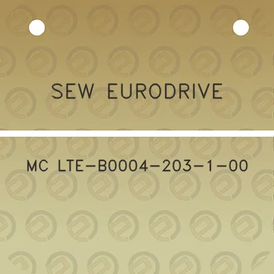 sew-eurodrive-mc-lte-b0004-203-1-00