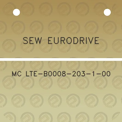 sew-eurodrive-mc-lte-b0008-203-1-00