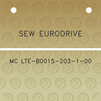 sew-eurodrive-mc-lte-b0015-203-1-00