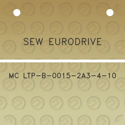 sew-eurodrive-mc-ltp-b-0015-2a3-4-10