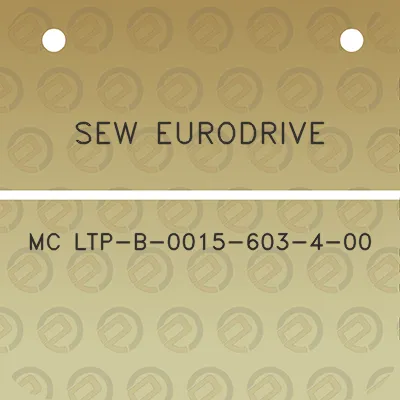 sew-eurodrive-mc-ltp-b-0015-603-4-00