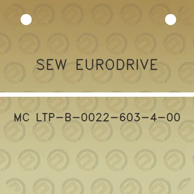 sew-eurodrive-mc-ltp-b-0022-603-4-00