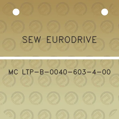 sew-eurodrive-mc-ltp-b-0040-603-4-00