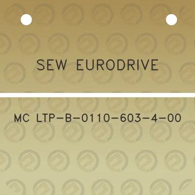 sew-eurodrive-mc-ltp-b-0110-603-4-00