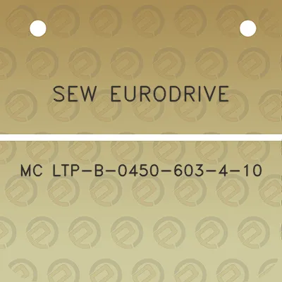 sew-eurodrive-mc-ltp-b-0450-603-4-10