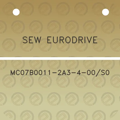 sew-eurodrive-mc07b0011-2a3-4-00s0