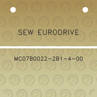 sew-eurodrive-mc07b0022-2b1-4-00