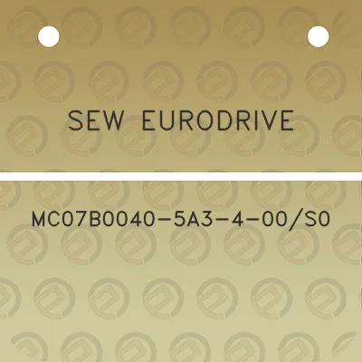 sew-eurodrive-mc07b0040-5a3-4-00s0