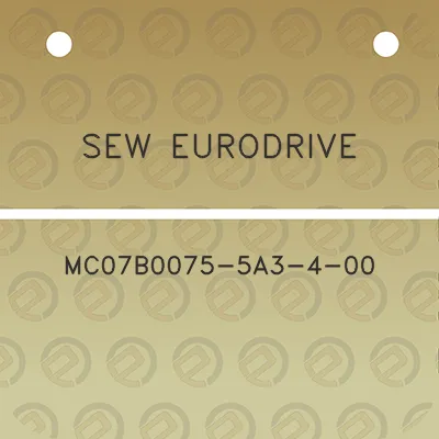 sew-eurodrive-mc07b0075-5a3-4-00