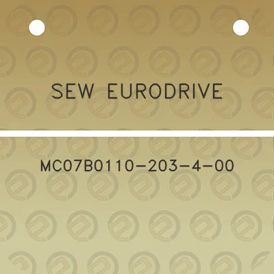 sew-eurodrive-mc07b0110-203-4-00