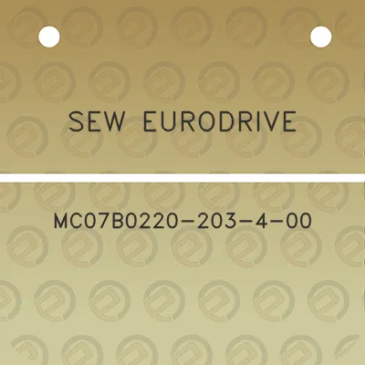 sew-eurodrive-mc07b0220-203-4-00