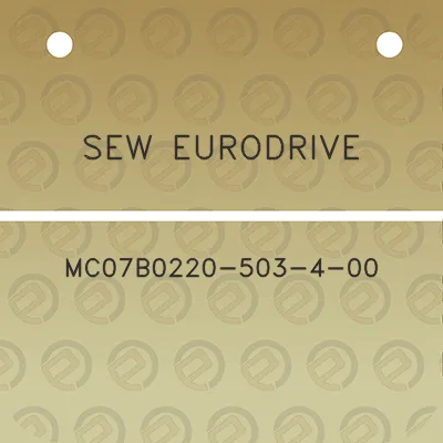 sew-eurodrive-mc07b0220-503-4-00