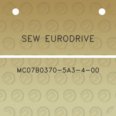 sew-eurodrive-mc07b0370-5a3-4-00