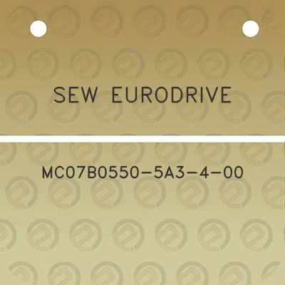 sew-eurodrive-mc07b0550-5a3-4-00