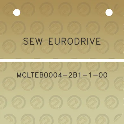 sew-eurodrive-mclteb0004-2b1-1-00