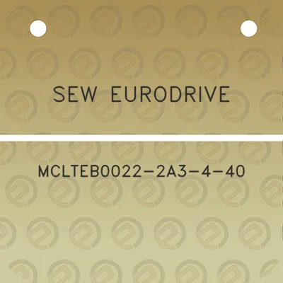 sew-eurodrive-mclteb0022-2a3-4-40