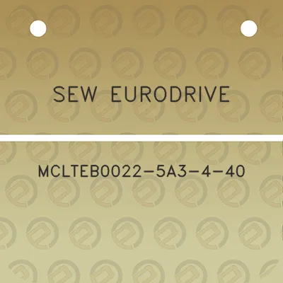 sew-eurodrive-mclteb0022-5a3-4-40