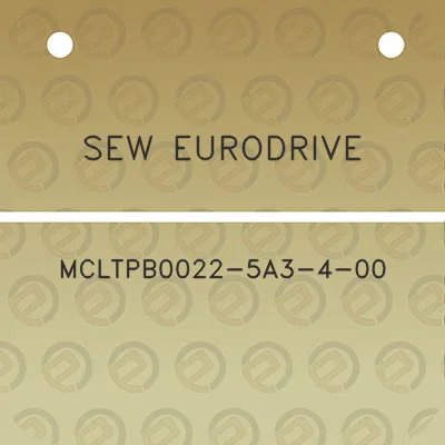 sew-eurodrive-mcltpb0022-5a3-4-00