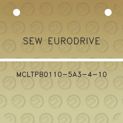 sew-eurodrive-mcltpb0110-5a3-4-10