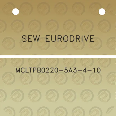 sew-eurodrive-mcltpb0220-5a3-4-10