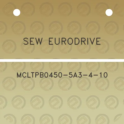 sew-eurodrive-mcltpb0450-5a3-4-10