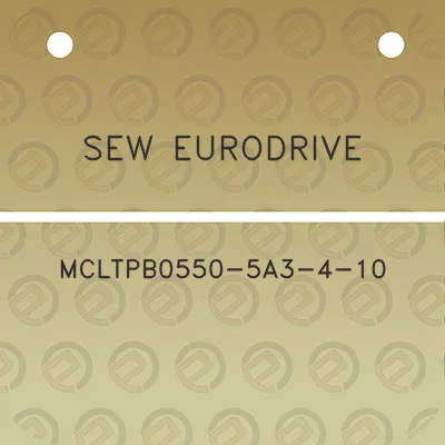 sew-eurodrive-mcltpb0550-5a3-4-10