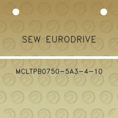 sew-eurodrive-mcltpb0750-5a3-4-10