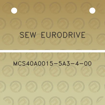 sew-eurodrive-mcs40a0015-5a3-4-00