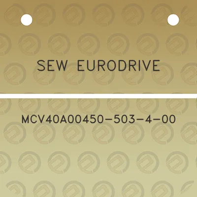 sew-eurodrive-mcv40a00450-503-4-00