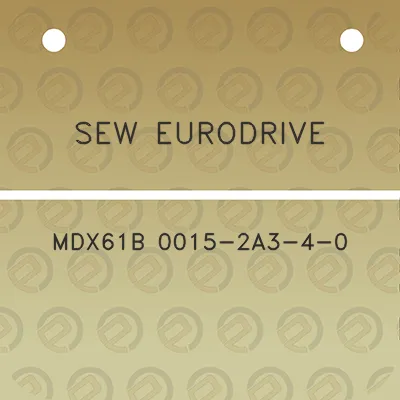 sew-eurodrive-mdx61b-0015-2a3-4-0