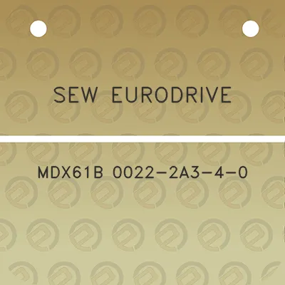 sew-eurodrive-mdx61b-0022-2a3-4-0