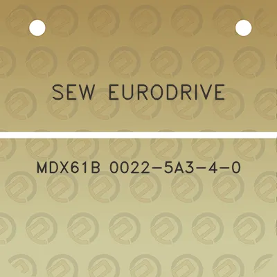 sew-eurodrive-mdx61b-0022-5a3-4-0