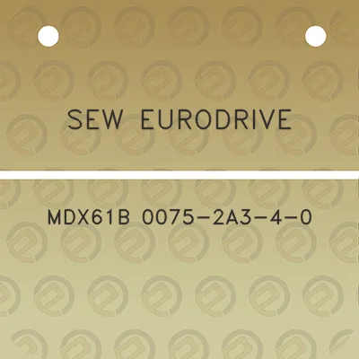 sew-eurodrive-mdx61b-0075-2a3-4-0