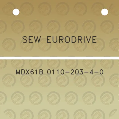 sew-eurodrive-mdx61b-0110-203-4-0