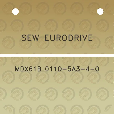 sew-eurodrive-mdx61b-0110-5a3-4-0