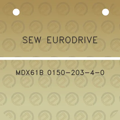 sew-eurodrive-mdx61b-0150-203-4-0